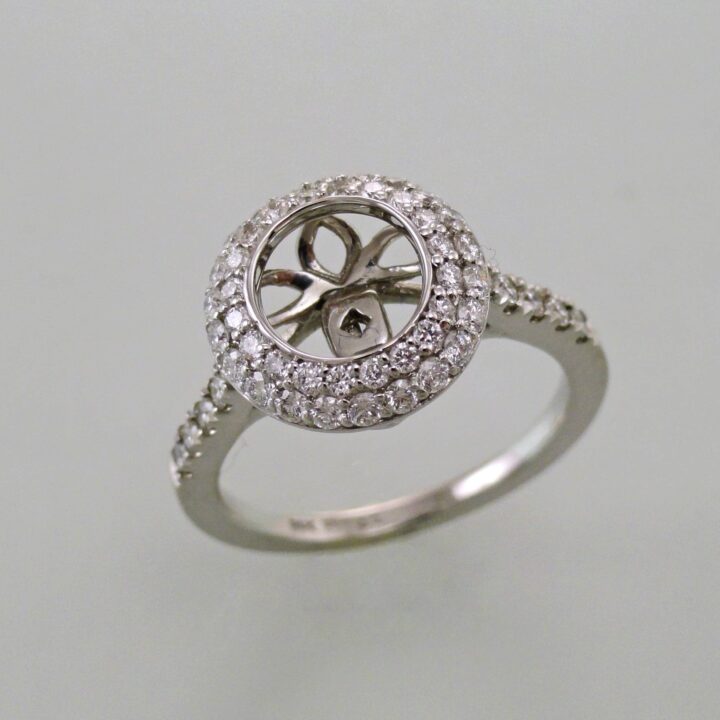 Diamond Double Halo Engagement Ring (D1230)