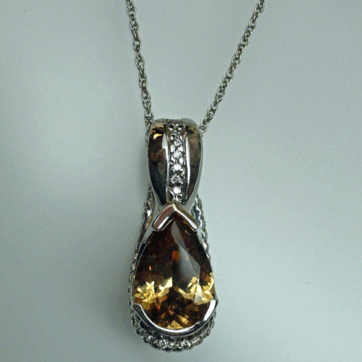 Champagne Zircon Pendant