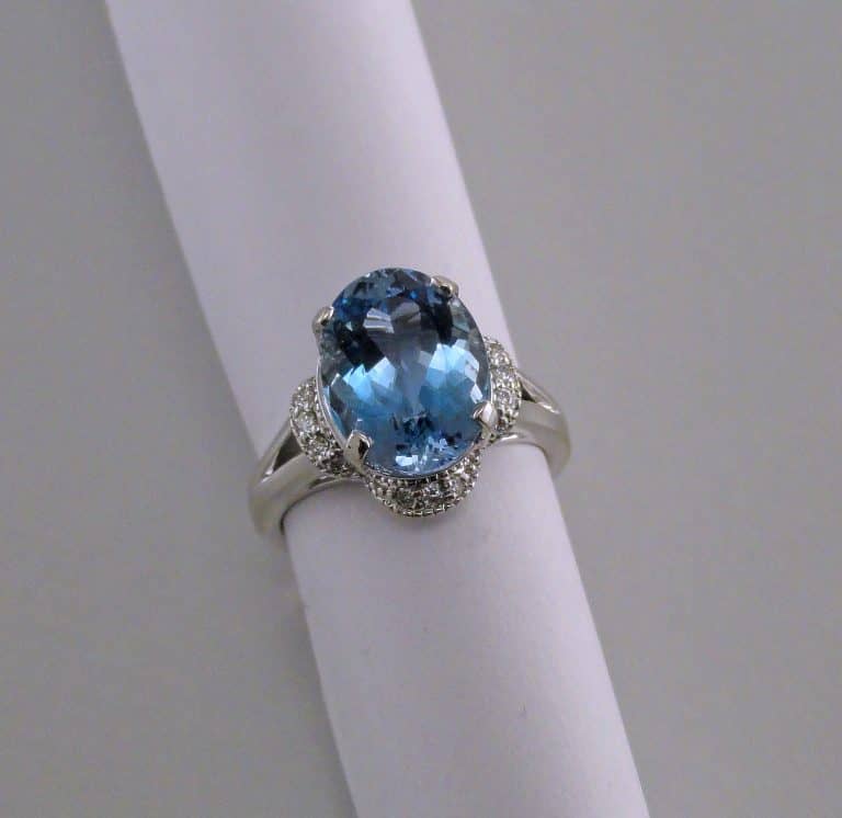 Oval Aquamarine Statement Ring Summit Jewelers | 7821 Big Bend Blvd ...
