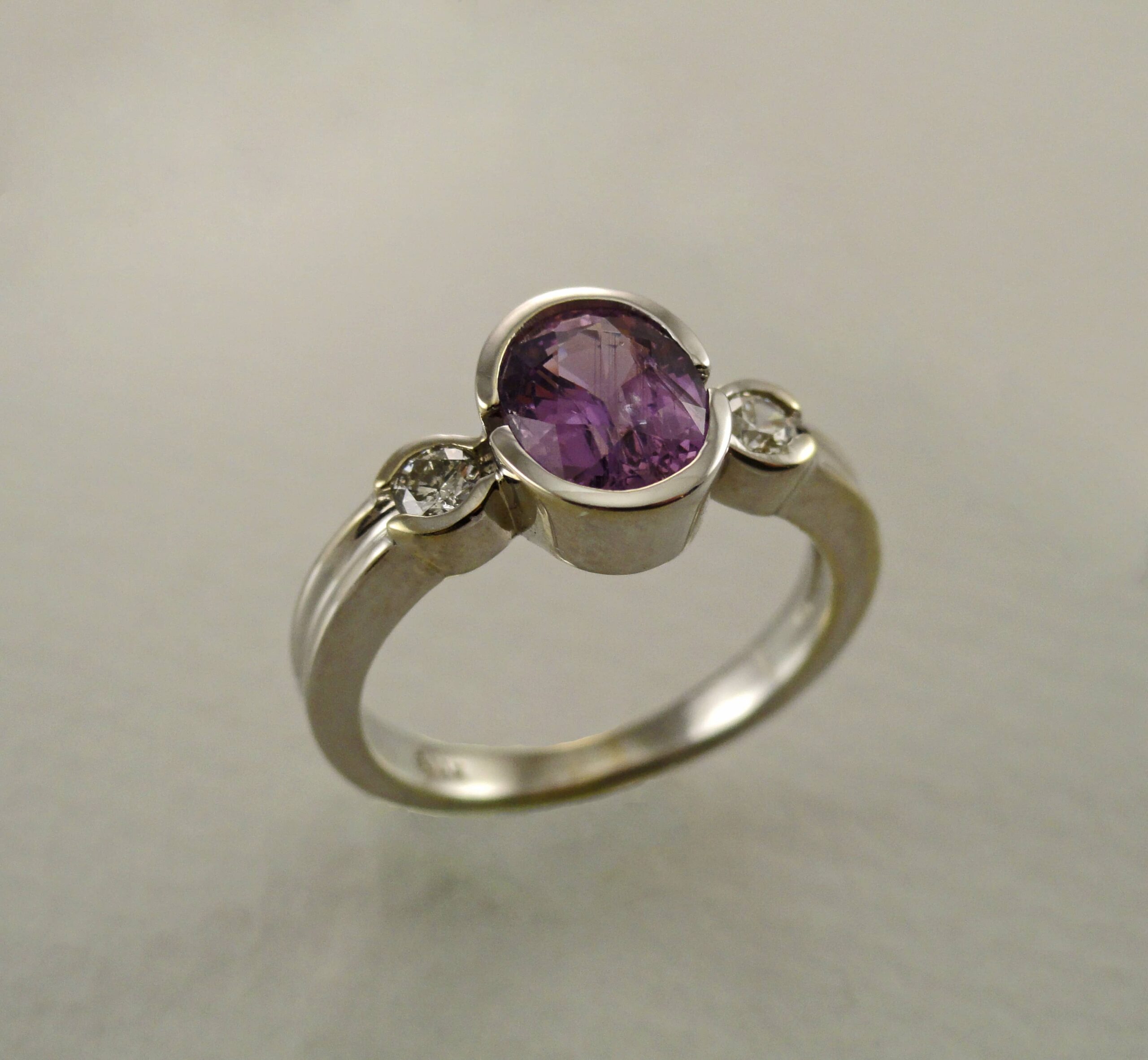 Lilac Purple Sapphire Ring
