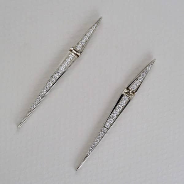 Spiky Chandelier Diamond Earrings (E2970)
